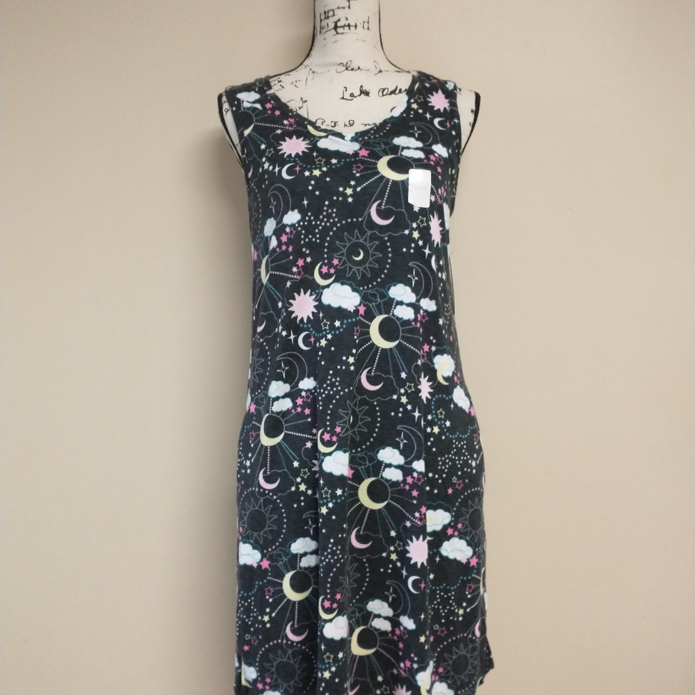 Secret Treasures Women's Sky Star Print Sleep Wear Chemise